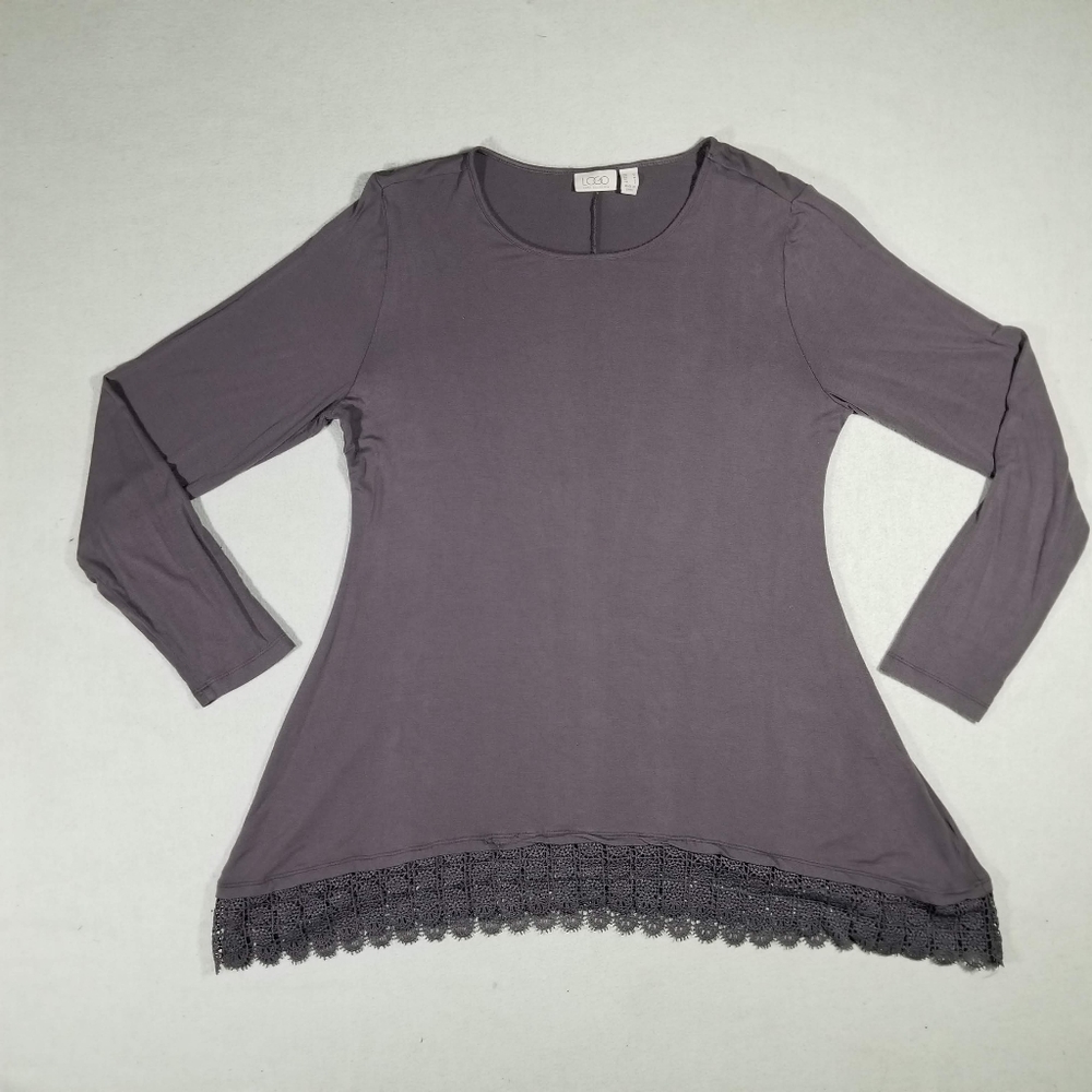 🌞 LOGO Lori Goldstein Blouse | Gray